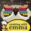Čokoladna torta z metulji – kuhanje z Emmo
