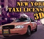 New York Taxi licenca 3D