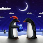 Tobogan božičnega pingvina
