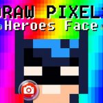 Nariši slikovne pike Heroes Face
