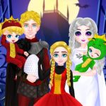 Princess družinski kostum za noč čarovnic