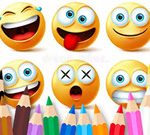 Pobarvanka: smešni emoji