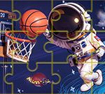 Sestavljanka: vesoljska košarka